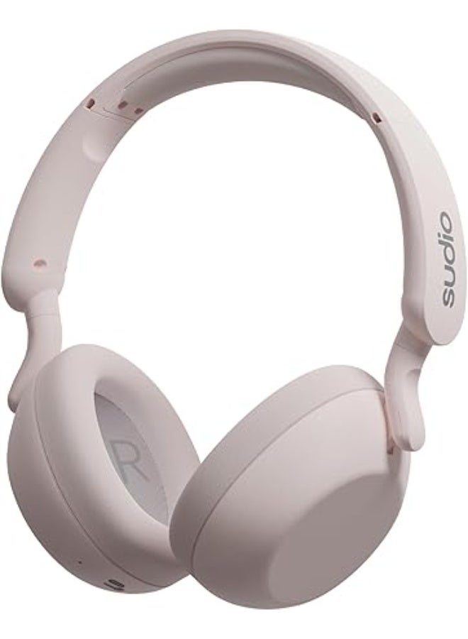 Sudio R3 Powder Pink - Over-Ear  Headphones, Up to 35 Hours Play Time, USB-C Charging, Built-in Microphone (1), Touch and Click Buttons, Bluetooth 5.4 - Image 1